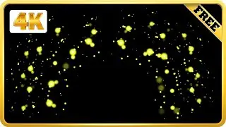 Yellow Green Magic dust, Chartreuse Particle black screen exploding loops