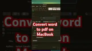 Сохранить Word в PDF-файл на MacBook за 10 секунд
