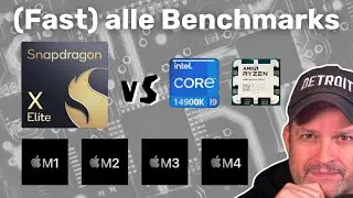 Benchmarks & Akkulaufzeit - Qualcomm Snapdragon X vs AMD, Apple und Intel!