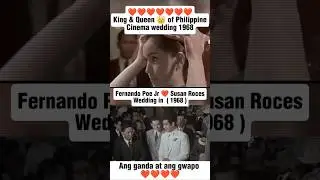 FPJ Fernando Poe Jr and Susan Roces wedding in 1968 #shorts