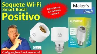Positivo Smart Bocal Wi-Fi: Soquete inteligente - Automatize a sua lâmpada comum e use com Alexa!