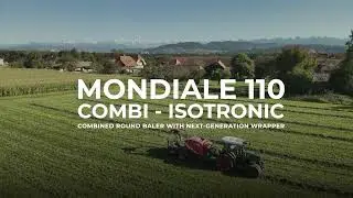 MONDIALE 110 COMBI ISOTRONIC: Combined Fixed Chamber Round Baler With Rollers and Rotor