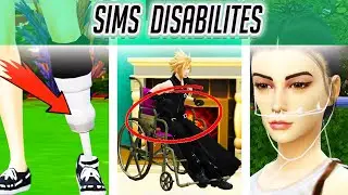 FUNCTIONAL WHEEL CHAIR/ PROSTHETIC LEG /SIMS 4 DISABILITIES