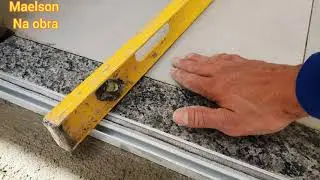 como assentar o trilho para porta de correr 4 folhas