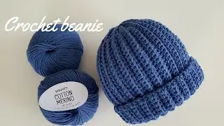 SIMPLE crochet beanie tutorial / beginner friendly pattern