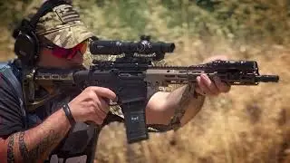 T73 mod1 .223/5.56 upper build Geissele URG-I shooting & transition drill with Canik Sfx-Rival 9mm