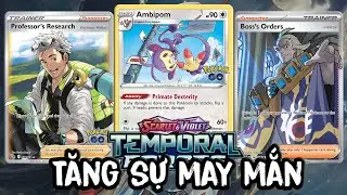 POKEMON TCG LIVE | Tăng sự may mắn!!! Ambipom Standard Deck - Temporal Forces