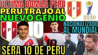 NOW PERU HAS BROUGHT IN ALEXANDER ROBERTSON, THE NEW NUMBER 10 OF THE PERUVIAN NATIONAL TEAM. A S...