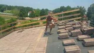 Posa tegole in cemento velocit&agrave; allo stato puro