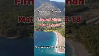 Matius 6:16-18 #ayatalkitab #firmantuhanyangmenghidupkan#motivasikristen #shortvideo #fypシ゚viral