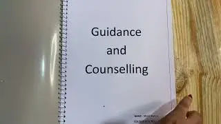 Guidance & Counselling Assignment for M.Ed. 4th Semester (English Medium) | M.Ed. Assignments