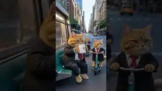 🚇 Fat Cat Commute Chaos! 🐱 Realistic Cat Family Rush Hour