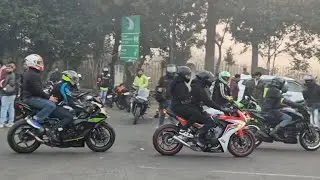 Last Morning Ride Of 2025 | Yamaha R6 One In India | BMW 1000r Naked Bike Ducati 