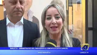 Barletta - Amministrative 2022, inaugurato il Comitato di Ceto e Dascoli