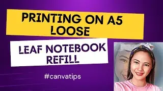 Printing in A5 Loose leaf Notebook Refill
