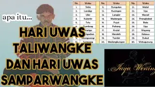 hari uwas taliwangke dan hari uwas Samparwangke,menurut ilmu primbon jawa