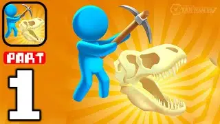 Dig Dinosaur! - Gameplay Walkthrough Part 1 Uncovering Prehistoric Treasures (iOS,Android)