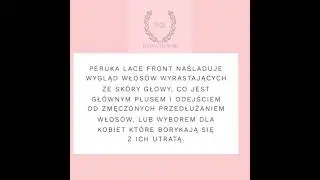 Peruka naturalna, koronka, lace front