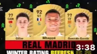 FIFA 26 |REAL NADRID WINTER RATING UPGRADES & DOWNGRADES IN F.C. 26!😱🔥 ft.Mbappe,G&uuml;ler,Vini&hellip;