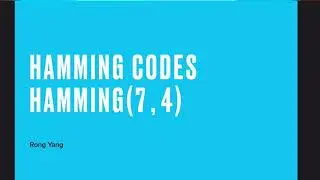 Hamming (7 4)