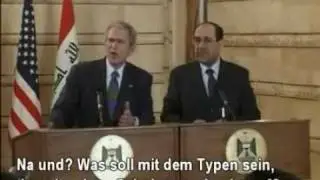 Schuh-Attacke auf Bush in Bagdad