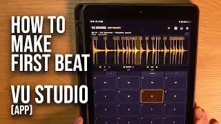 How To Make First Beat on VU Studio App - My unreleased yet beatmaking app! #beatmaking #beatmaker