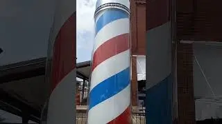 Barber pole💈 #travel #automobile #fun #history #cartrip #haircut