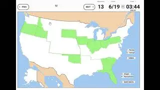 Finding US states with a given starting letter (Sporcle Quiz)