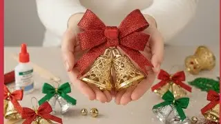 DIY Christmas Bell Ornament | Elegant & Easy Holiday Craft 🎄 DIY EASY CHRISTMAS CRAFT✨ #video 