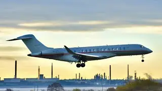 Bombardier Global 7500 | Vistajet | 9H-VIB at Liverpool Airport | 24/11/2021 | Arrival