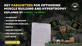 Key Parameters for optimising Muscle Building and Hypertrophy - Explained by Puneet Sandhu