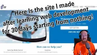 Taught myself web development in 30 days here is the site I made