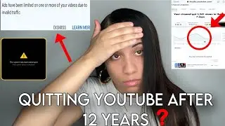 INVALID TRAFFIC GLITCH IS DESTROYING MY YOUTUBE CHANNEL | WILL I QUIT AFTER 12 YEARS ON YOUTUBE ‼️