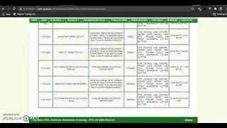 ppsc exam schedule ASSISTANT Lecturer Physical Education MUNICIPAL OFFICER ASSISTANT DIRECTOR