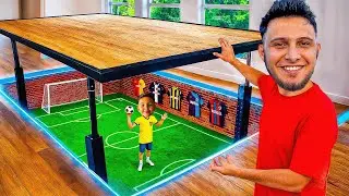 EVİMİZE BİR FUTBOL SAHASI YAPTIK!