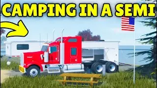 I Went Camping in a SEMI TRUCK in APM! | Roblox American Plains Mudding