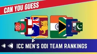 Can You Guess Top 10 ICC MEN'S ODI TEAM RANKINGS 2024 Cricket [in 10 Seconds Challenge!]