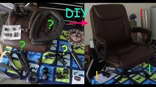 Amazon Basics Classic Puresoft PU Padded Mid Back Office Computer Desk Chair DIY Assembly Guide