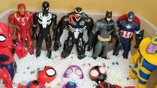 17. Avengers Toys Thanos Iron Man vs Spider Man Thor Vs Captain America Red Hulk Hulk Smash