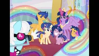 MLP NG Family photo of the Twilight family (SpeedPaint) (BaseEdit)