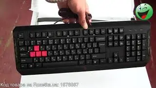 Распаковка проводной игровой клавиатуры A4Tech Bloody Q100 USB Black из Rozetka.com.ua