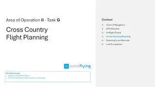 Learning to Fly: VFR CROSS COUNTRY FLIGHT PLANNING