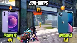 iPhone 12 Tdm test 2024🔥HDR+EXTREME iPhone 12 vs iPhone 13 1v1 TDM Battle PUBG MOBILE 😍