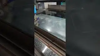 Diamond engraved on mirror  surface by stone V8mm . Glass-house.kz