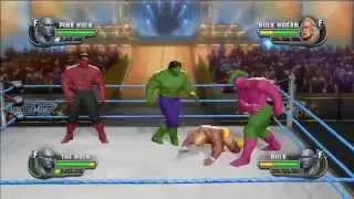 WWE ALL STARS MULTI HULK MATCH