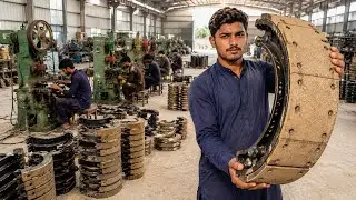 High-Performance Motorcycle Brake Shoe Making | Mesmerizing Manufacturing Process