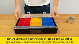 Allit EuroPlus Flex 37 Sortimentskasten mit Einsatzboxen / Organiser box with inserts