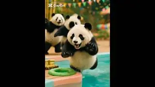 Brave Panda&rsquo;s Journey: Friendship, Danger, and Survival #panda #cartoon #cartoon #animals
