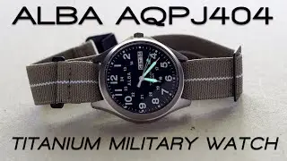 Alba AQPJ404 Titanium Military Watch
