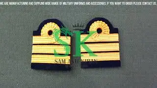 CAPTAIN PILOT EPAULETS, Pilot Epaulets, Captain's Uniform Epaulettes, Epaulets